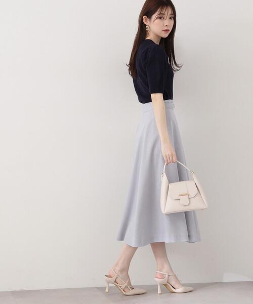 PROPORTION BODY DRESSING(プロポーションボディドレッシング)の「ファブリックフレアスカート / 1214120401(スカート・レディース・ブルー/ブラウン系その他/ネイビー・X-SMALL/SMALL/MEDIUM)」の10枚目の写真