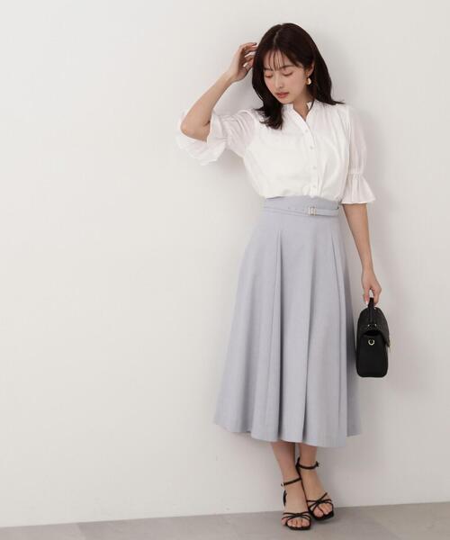 PROPORTION BODY DRESSING(プロポーションボディドレッシング)の「ファブリックフレアスカート / 1214120401(スカート・レディース・ブルー/ブラウン系その他/ネイビー・X-SMALL/SMALL/MEDIUM)」の12枚目の写真