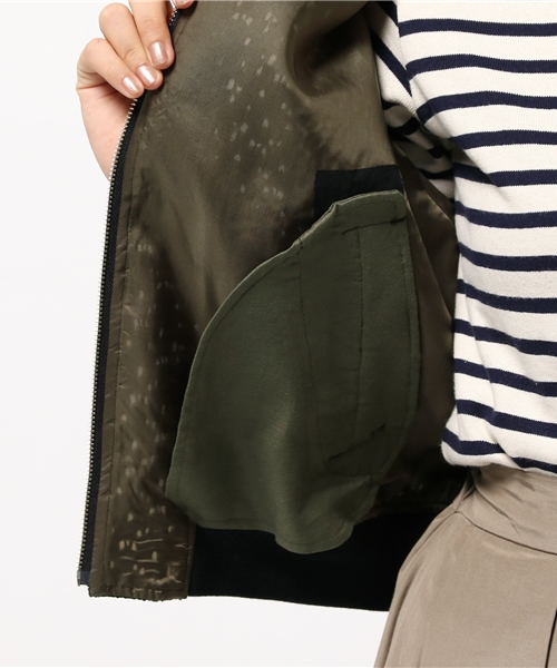 EDIT. FOR LULU（エディットフォールル）の「◆パイルレース ブルゾン（ブルゾン・レディース・ブラック・36/34）」の10枚目の写真