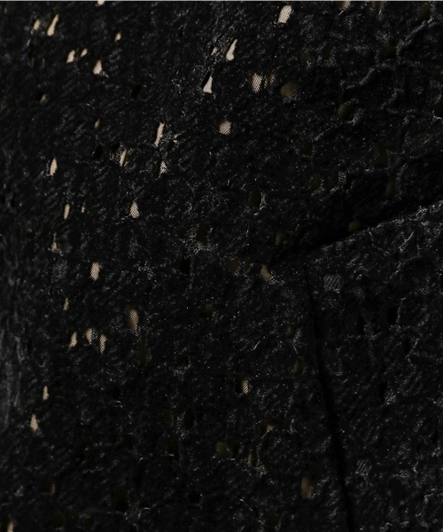 EDIT. FOR LULU（エディットフォールル）の「◆パイルレース ブルゾン（ブルゾン・レディース・ブラック・36/34）」の4枚目の写真