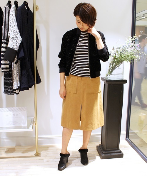 EDIT. FOR LULU（エディットフォールル）の「◆パイルレース ブルゾン（ブルゾン・レディース・ブラック・36/34）」の11枚目の写真