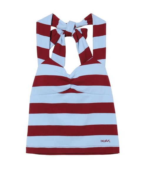 X-girl（エックスガール）の「STRIPED CAMISOLE（キャミソール・レディース・ライトブルー/ブラック/イエロー・S/M）」の3枚目の写真