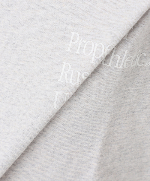 AP STUDIO - RUSSELL ATHLETIC 別注ロングスリーブTシャツ　グレー AP STUDIO - RUSSELL ATHLETIC 別注ロングスリーブTシャツ