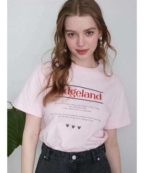 CALNAMUR（カルナムール）の「メッセージロゴTシャツ（Tシャツ/カットソー・レディース・ブラック/ホワイト/ピンク・FREE）」の16枚目の写真