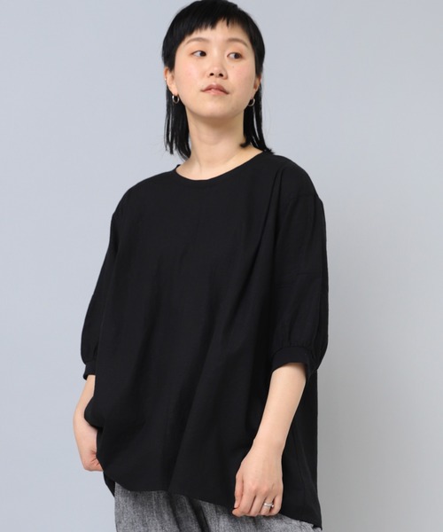RNA-N(アールエヌエーエヌ)の「B2811 リネンレーヨンAラインブラウス(シャツ/ブラウス・レディース・ブラック/ライム/オフホワイト・MEDIUM)」の21枚目の写真