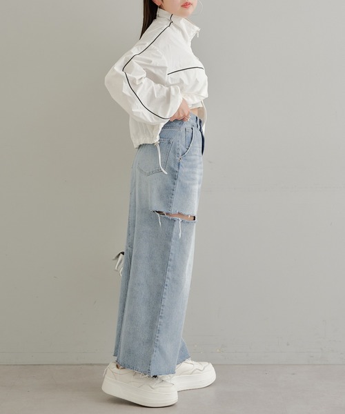 Chico（チコ）の「【2サイズ展開】サイドスリットデニムタイトスカート（デニムスカート・レディース・グレー/ブルー/スカイブルー・0/1）」の18枚目の写真