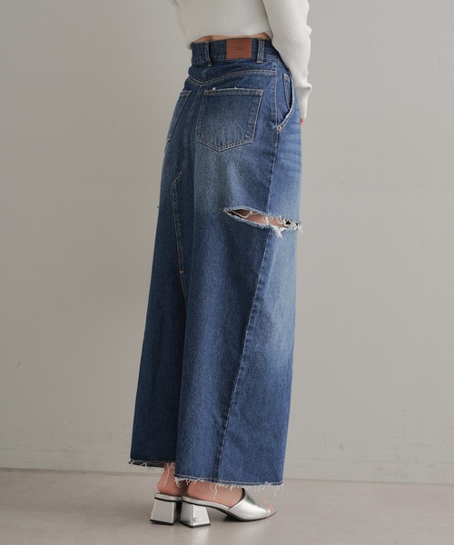 Chico（チコ）の「【2サイズ展開】サイドスリットデニムタイトスカート（デニムスカート・レディース・グレー/ブルー/スカイブルー・0/1）」の22枚目の写真