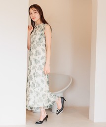 mysty woman | 花柄シアーレイヤーワンピース　113245(ワンピース)
