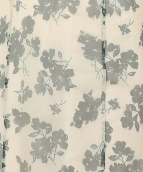 mysty woman（ミスティウーマン）の「花柄シアーレイヤーワンピース　113245（ワンピース・レディース・アイボリー/ブラック/ベージュ系その他・FREE）」の15枚目の写真