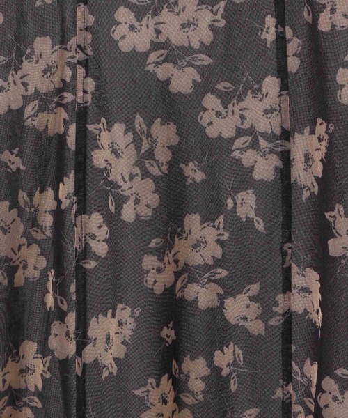 mysty woman（ミスティウーマン）の「花柄シアーレイヤーワンピース　113245（ワンピース・レディース・アイボリー/ブラック/ベージュ系その他・FREE）」の16枚目の写真