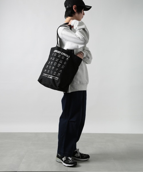 GERRY（ジェリー）の「【GERRY】ランドリーロゴキャンバストート ※R1996 YMY（トートバッグ・メンズ・ブラック/アイボリー・FREE）」の7枚目の写真