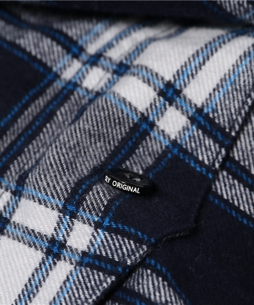 SLY（スライ）の「NATALIE CHECK SH（シャツ/ブラウス・レディース・カーキ系/ネイビー/ワインレッド・FREE）」の12枚目の写真