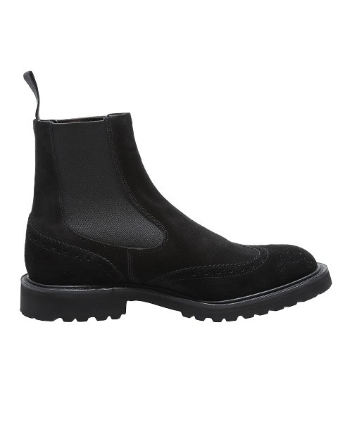 Tricker's（トリッカーズ）の「Tricker's / トリッカーズ : 別注 SIDE GOA BOOTS SUEDE CLASSIC : ONLYARK-0-5030[MUS]（ブーツ・メンズ・ブラック・UK8.5/UK8/UK7/UK7.5）」の3枚目の写真