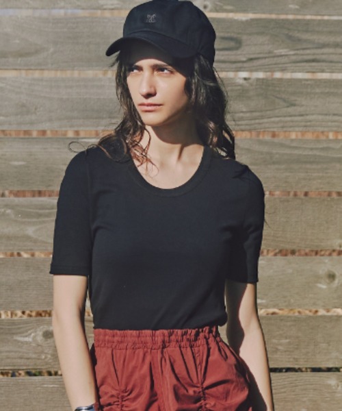 JILL STUART(ジルスチュアート)の「◆フライスエンブレムTシャツ(Tシャツ/カットソー・レディース・ブルー/ブラック/ホワイト・FREE)」の3枚目の写真