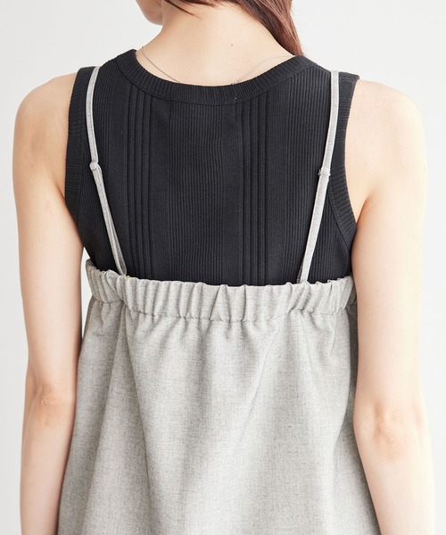 ROPE' PICNIC(ロペピクニック)の「【ご好評につき新色追加!】チュニックビスチェ/セットアップ対応・UVケア(キャミソール・レディース・ベージュ/グレー/ライトグレー/ベージュ系その他・38)」の17枚目の写真