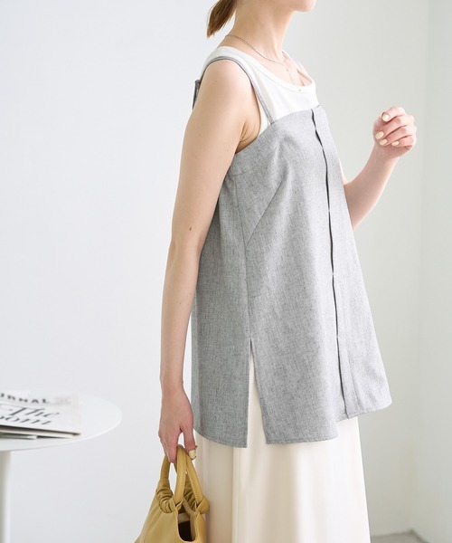 セール】【ご好評につき新色追加！】チュニックビスチェ/セットアップ