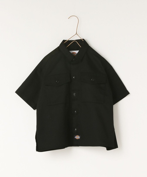 LOWRYS FARM(ローリーズファーム)の「DICKIESシャツ 994129(シャツ/ブラウス・キッズ・ベージュ/ブラック・130cm/150cm/110cm/140cm/120cm)」の2枚目の写真