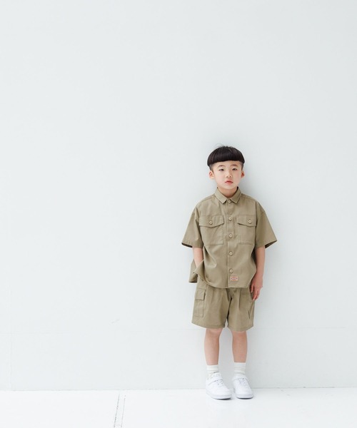 LOWRYS FARM(ローリーズファーム)の「DICKIESシャツ 994129(シャツ/ブラウス・キッズ・ベージュ/ブラック・130cm/150cm/110cm/140cm/120cm)」の14枚目の写真