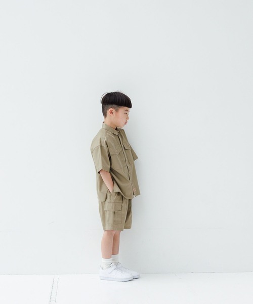 LOWRYS FARM(ローリーズファーム)の「DICKIESシャツ 994129(シャツ/ブラウス・キッズ・ベージュ/ブラック・130cm/150cm/110cm/140cm/120cm)」の15枚目の写真