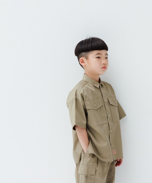 LOWRYS FARM(ローリーズファーム)の「DICKIESシャツ 994129(シャツ/ブラウス・キッズ・ベージュ/ブラック・130cm/150cm/110cm/140cm/120cm)」の17枚目の写真