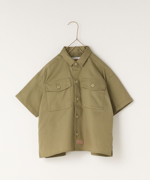 LOWRYS FARM(ローリーズファーム)の「DICKIESシャツ 994129(シャツ/ブラウス・キッズ・ベージュ/ブラック・130cm/150cm/110cm/140cm/120cm)」の4枚目の写真