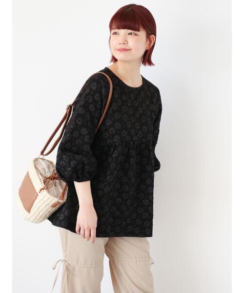 ehka sopo(エヘカソポ)の「雑材ショルダーバッグ(ハンドバッグ・レディース・ブラウン/キナリ・F)」の6枚目の写真