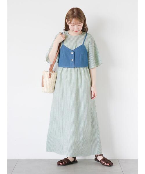 ehka sopo(エヘカソポ)の「雑材ショルダーバッグ(ハンドバッグ・レディース・ブラウン/キナリ・F)」の8枚目の写真