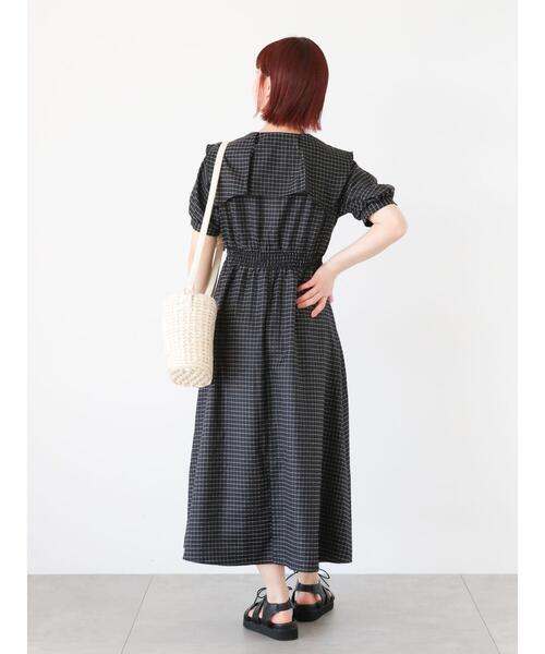 ehka sopo(エヘカソポ)の「雑材ショルダーバッグ(ハンドバッグ・レディース・ブラウン/キナリ・F)」の12枚目の写真