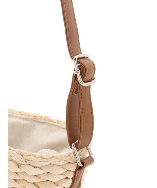 ehka sopo(エヘカソポ)の「雑材ショルダーバッグ(ハンドバッグ・レディース・ブラウン/キナリ・F)」の21枚目の写真