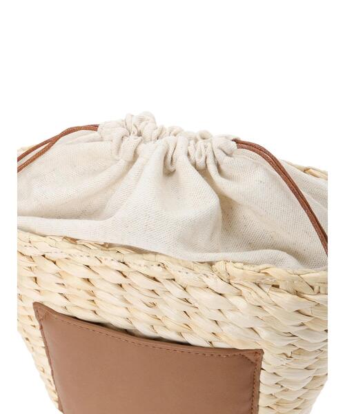 ehka sopo(エヘカソポ)の「雑材ショルダーバッグ(ハンドバッグ・レディース・ブラウン/キナリ・F)」の22枚目の写真