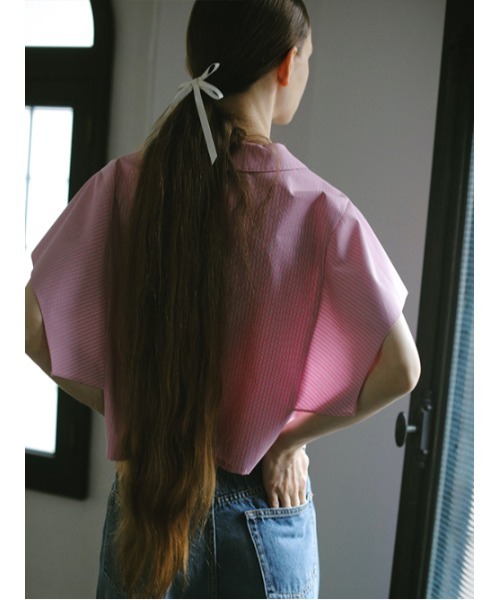 AMAIL（アマイル）の「Jaefun marin shirt（シャツ/ブラウス・レディース・ストライプ/ブラック/ホワイト・FREE）」の17枚目の写真