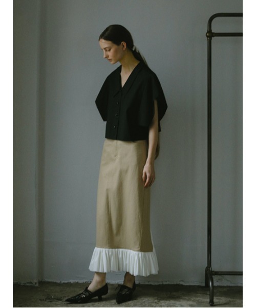 AMAIL（アマイル）の「Jaefun marin shirt（シャツ/ブラウス・レディース・ストライプ/ブラック/ホワイト・FREE）」の14枚目の写真