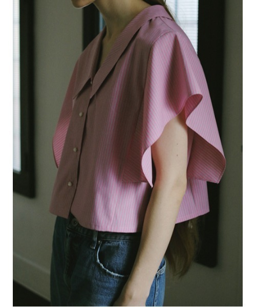 AMAIL（アマイル）の「Jaefun marin shirt（シャツ/ブラウス・レディース・ストライプ/ブラック/ホワイト・FREE）」の11枚目の写真