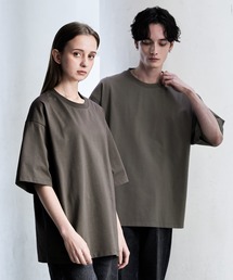 CLEL(�N���C��)�́yCLEL�zFunctionary cotton heavyweight short sleeve T-shirt/�t�@���N�V���i���[�R�b�g�� �w�r�[�E�F�C�g����T�V���c(T�V���c/�J�b�g�\�[)