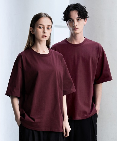 CLEL(クレイル)の「【CLEL】Functionary cotton heavyweight short sleeve T-shirt/ファンクショナリーコットン ヘビーウェイト半袖Tシャツ(Tシャツ/カットソー・メンズ・ホワイト/グレイッシュブルー/チャコールグレー/グレイッシュベージュ/ブラック/ライトグレー/ブルー系1/ライトパープル/チャコールアッシュ/ワインレッド/カーキ・L/M/S/XS/XXS)」の11枚目の写真