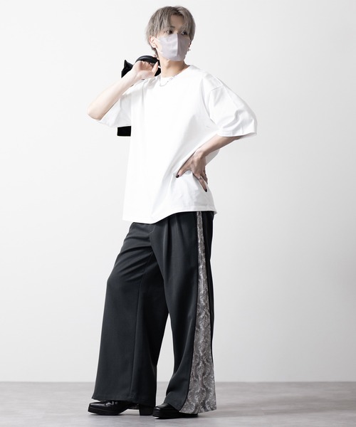 CLEL(クレイル)の「【CLEL】Functionary cotton heavyweight short sleeve T-shirt/ファンクショナリーコットン ヘビーウェイト半袖Tシャツ(Tシャツ/カットソー・メンズ・ホワイト/グレイッシュブルー/チャコールグレー/グレイッシュベージュ/ブラック/ライトグレー/ブルー系1/ライトパープル/チャコールアッシュ・L/M/S/XS)」の14枚目の写真