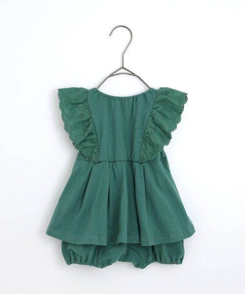 p.premier（ピードットプルミエ）の「レース使いフリルワンピースロンパース（ロンパース・キッズ・ブラウン/ピンク/イエロー/グリーン・60/80/70）」の10枚目の写真