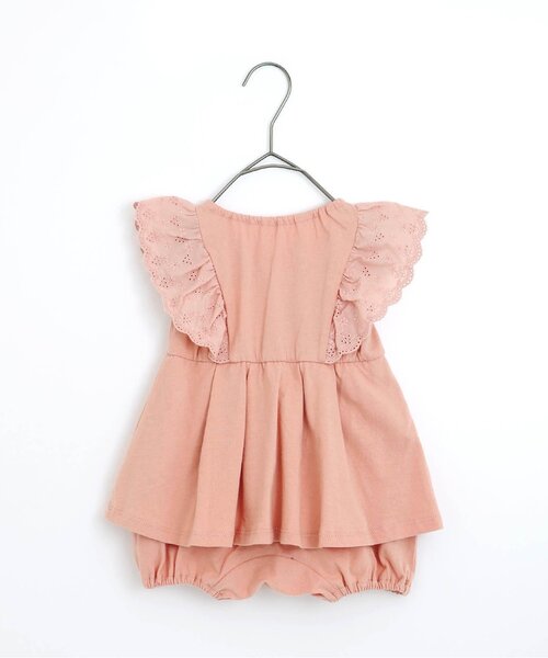 p.premier（ピードットプルミエ）の「レース使いフリルワンピースロンパース（ロンパース・キッズ・ブラウン/ピンク/イエロー/グリーン・60/80/70）」の11枚目の写真
