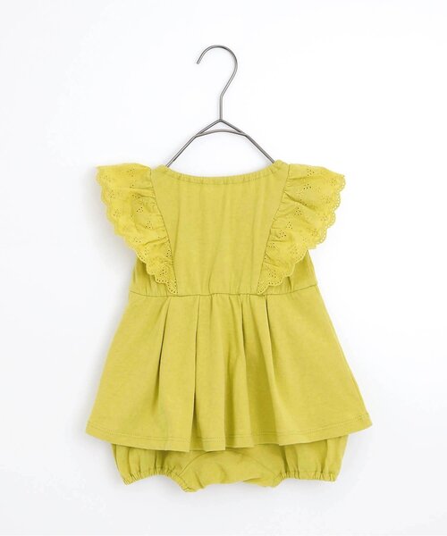 p.premier（ピードットプルミエ）の「レース使いフリルワンピースロンパース（ロンパース・キッズ・ブラウン/ピンク/イエロー/グリーン・60/80/70）」の12枚目の写真