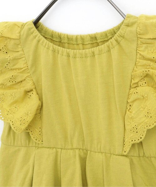 p.premier（ピードットプルミエ）の「レース使いフリルワンピースロンパース（ロンパース・キッズ・ブラウン/ピンク/イエロー/グリーン・60/80/70）」の13枚目の写真