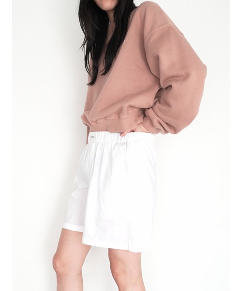 ENCIRCLE（エンサークル）の「【ENCIRCLE/エンサークル】en boxers/エンボクサー（パンツ）（その他パンツ・レディース・ホワイト/ブラック・1/2）」の3枚目の写真