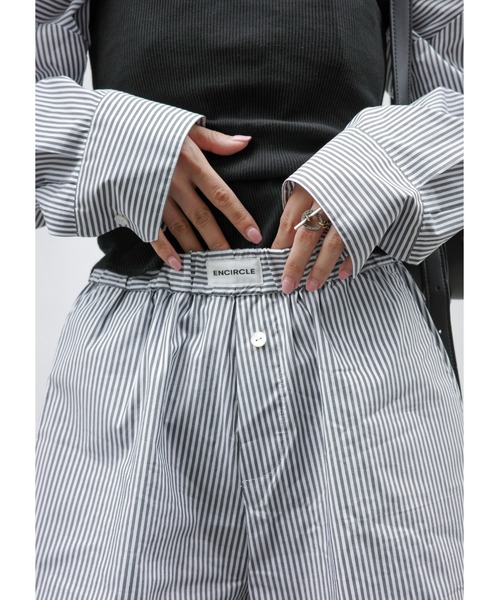 ENCIRCLE（エンサークル）の「【ENCIRCLE/エンサークル】en boxers/エンボクサー（パンツ）（その他パンツ・レディース・ホワイト/ブラック・1/2）」の17枚目の写真