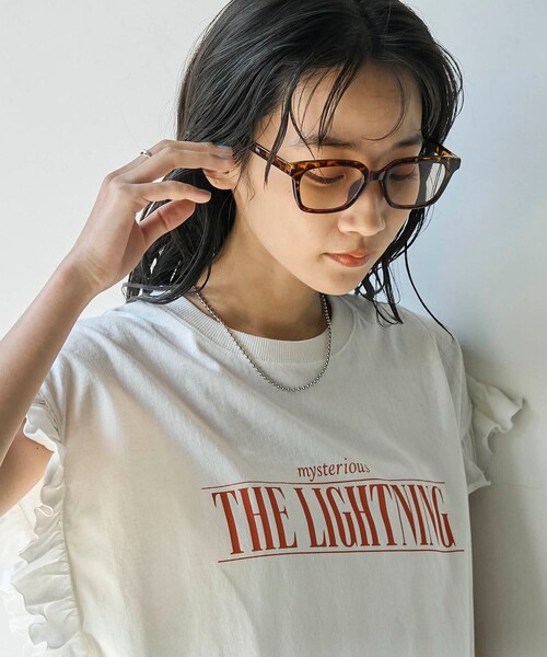 coen（コーエン）の「ピグメントアソートフリルTシャツ（Tシャツ/カットソー・レディース・ダークグレー/オフホワイト/その他1/コバルトブルー・M/L）」の11枚目の写真