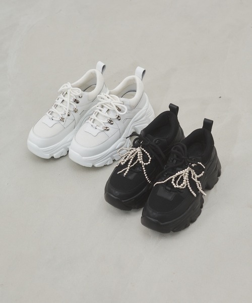 ENVYM(アンビー)の「ボリュームソールスニーカー 厚底(スニーカー・レディース・ブラック/ホワイト・22.5/24.5/23.5)」の20枚目の写真