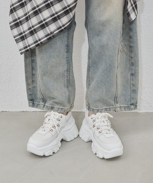 ENVYM(アンビー)の「ボリュームソールスニーカー 厚底(スニーカー・レディース・ブラック/ホワイト・22.5/24.5/23.5)」の19枚目の写真