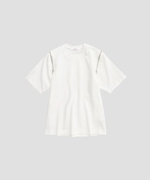 CINOH | 【CINOH/チノ】別注 REFINA ZIP T-SHIRT/リフィナコットンショルダージップTシャツ(Tシャツ/カットソー)