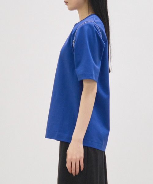 CINOH/チノ】別注 REFINA ZIP T-SHIRT/リフィナコットン