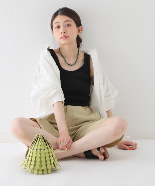 JOURNAL STANDARD relume（ジャーナルスタンダード　レリューム）の「《追加2》オーガニックコットンマルドウテレコタンクトップ（タンクトップ・レディース・ホワイト/ブラック/モスグリーン/ベージュ系その他/グレー・FREE）」の22枚目の写真