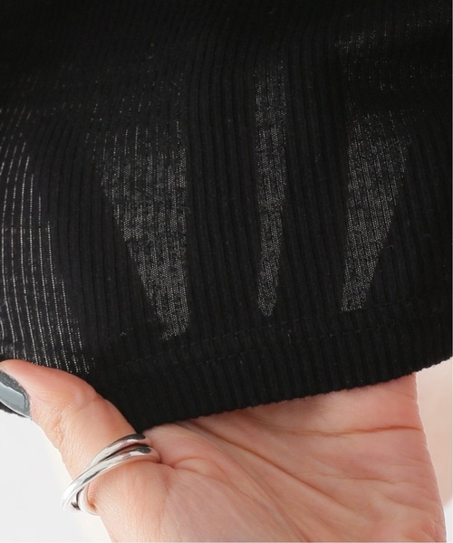 JOURNAL STANDARD relume（ジャーナルスタンダード　レリューム）の「《追加2》オーガニックコットンマルドウテレコタンクトップ（タンクトップ・レディース・ホワイト/ブラック/モスグリーン/ベージュ系その他/グレー・FREE）」の6枚目の写真