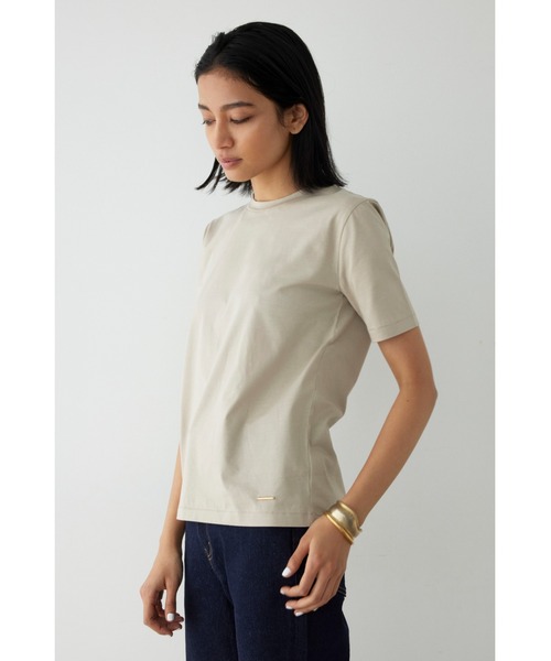 ALEXIA STAM（アリシアスタン）の「Basic Silky Cotton Tee /シルキーコットンTee（Tシャツ/カットソー・レディース・ベージュ/ホワイト/ブラック・FREE）」の17枚目の写真